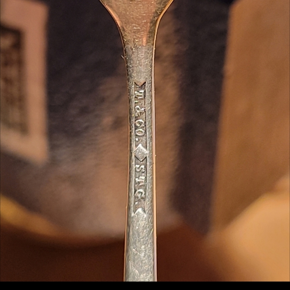 ♥SOLD♥️1885 Tiffany & Company Forget Me Not Spoon Ring in Sterling Silver #15 - Picture 16 of 16
